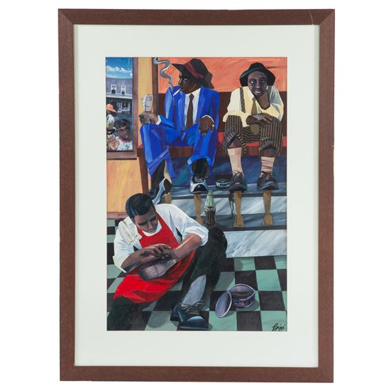 Shoe Shine by Gigi Boldon, 20th century