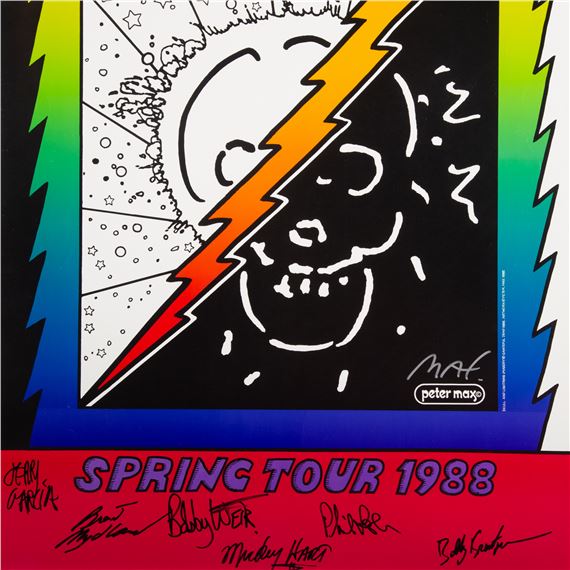 Peter Max | 1988 Grateful Dead Spring Tour (1960s) | MutualArt