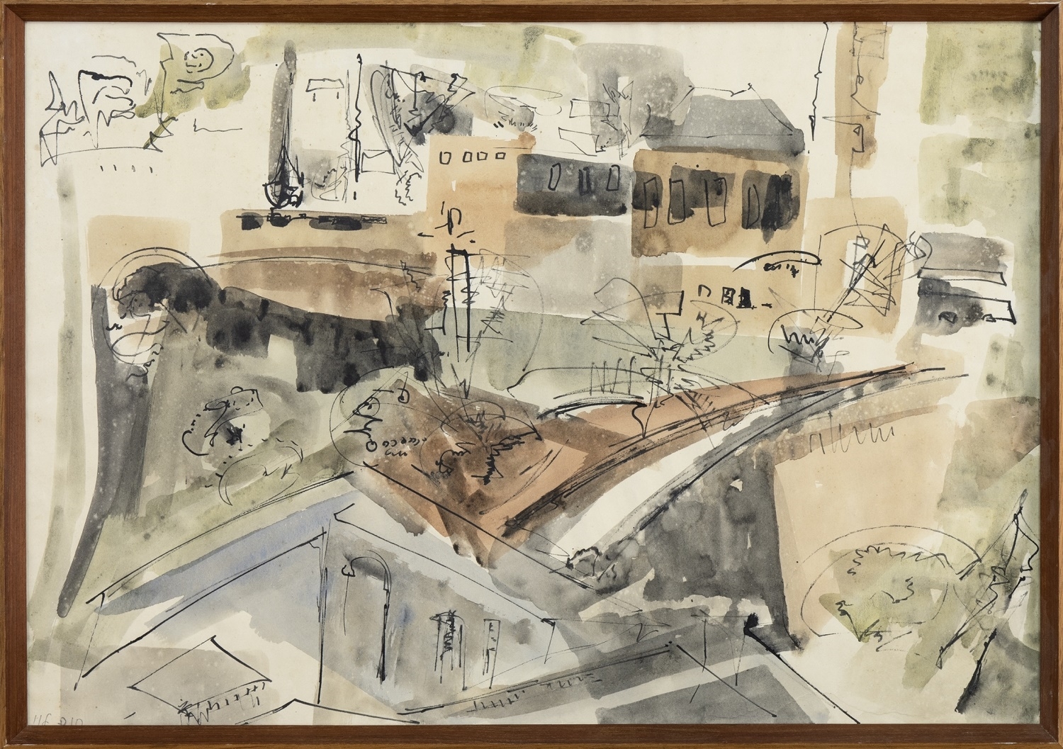 Artwork by Hana Levi, UNTITLED, Made of watercolour on paper