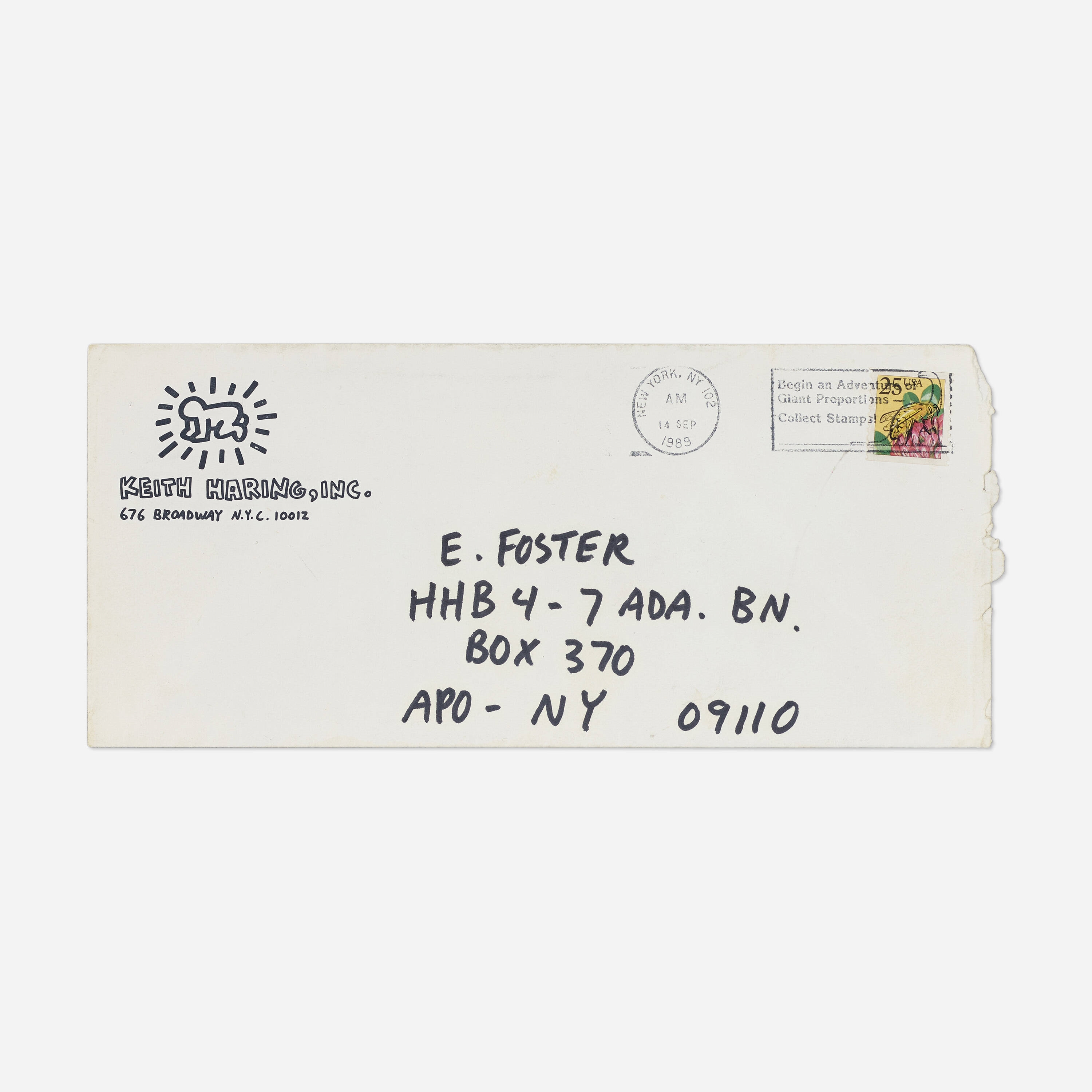 Keith Haring | Personal Letter (1989) | MutualArt