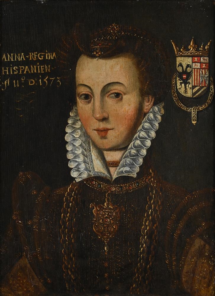 PORTRAIT OF ANNA OF AUSTRIA (1549 - 1580), QUEEN OF SPAIN - Alonso Sánchez Coello