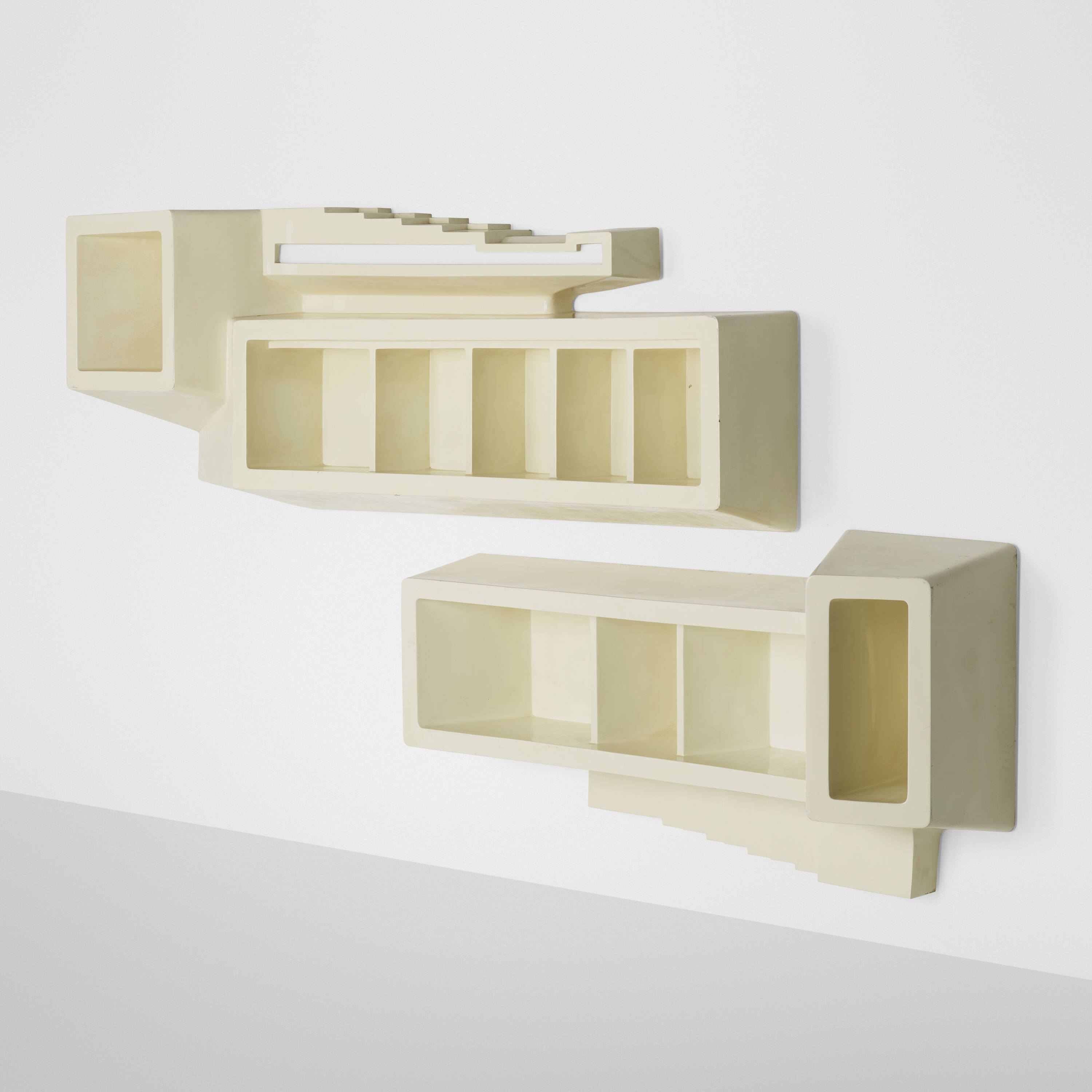 Luigi Pellegrin | Wall-mounted shelving units, set of two | MutualArt