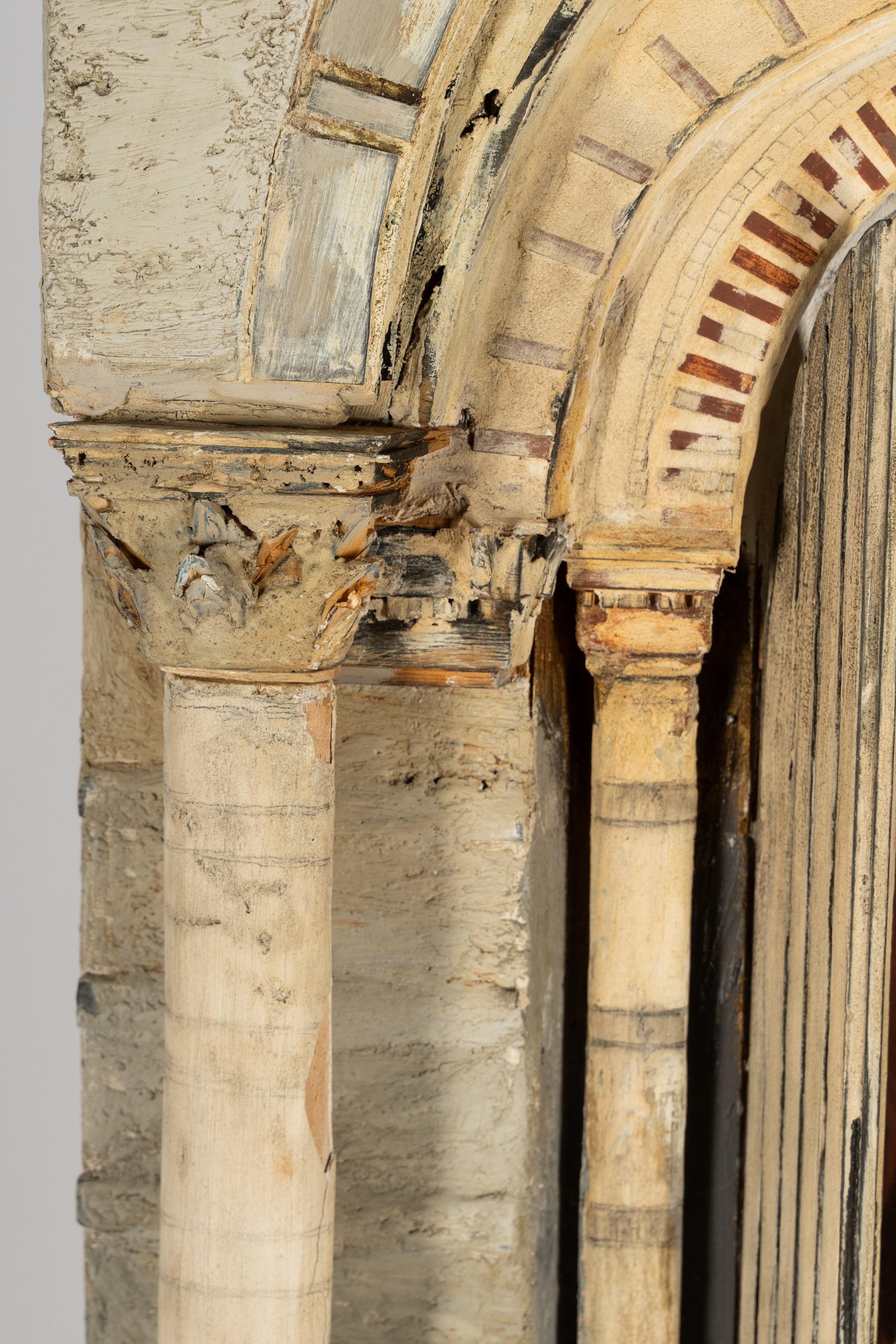 Artwork by Richard Bunkall, : Doorway No. 3, Made of wood, plaster, oil, glass, cloth