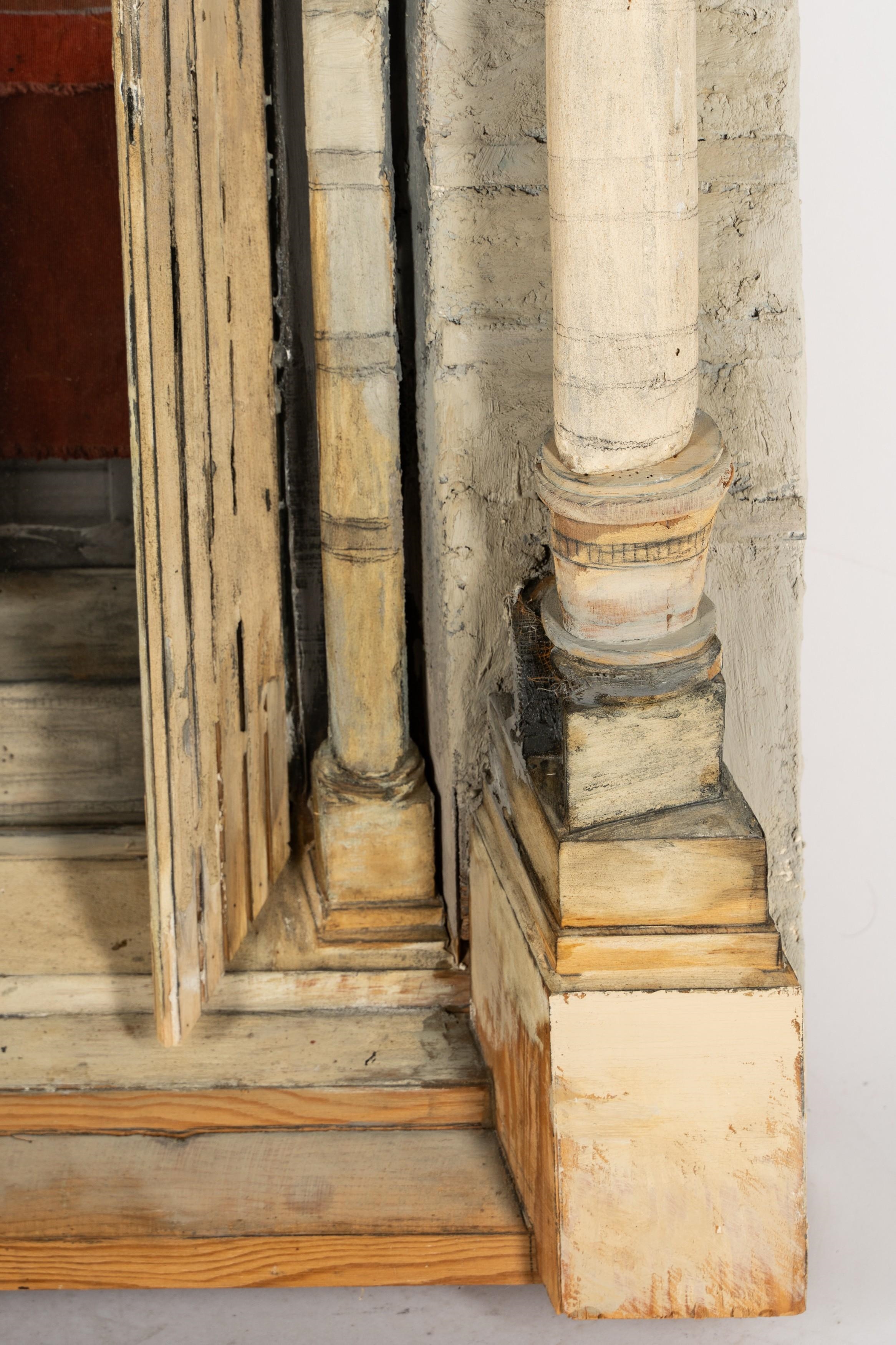 Artwork by Richard Bunkall, : Doorway No. 3, Made of wood, plaster, oil, glass, cloth