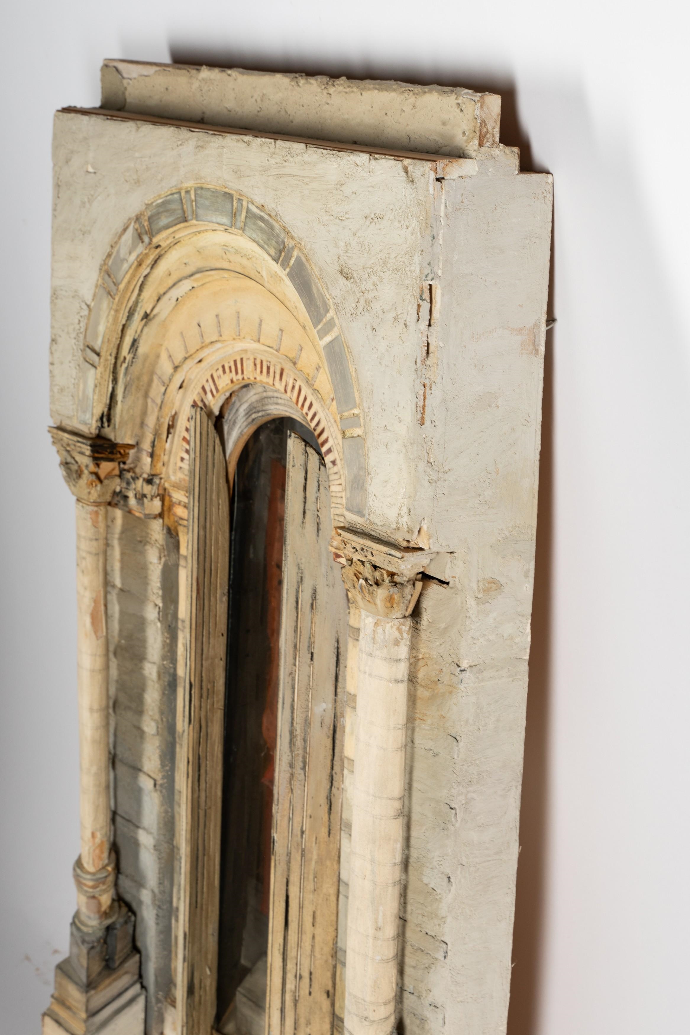 Artwork by Richard Bunkall, : Doorway No. 3, Made of wood, plaster, oil, glass, cloth