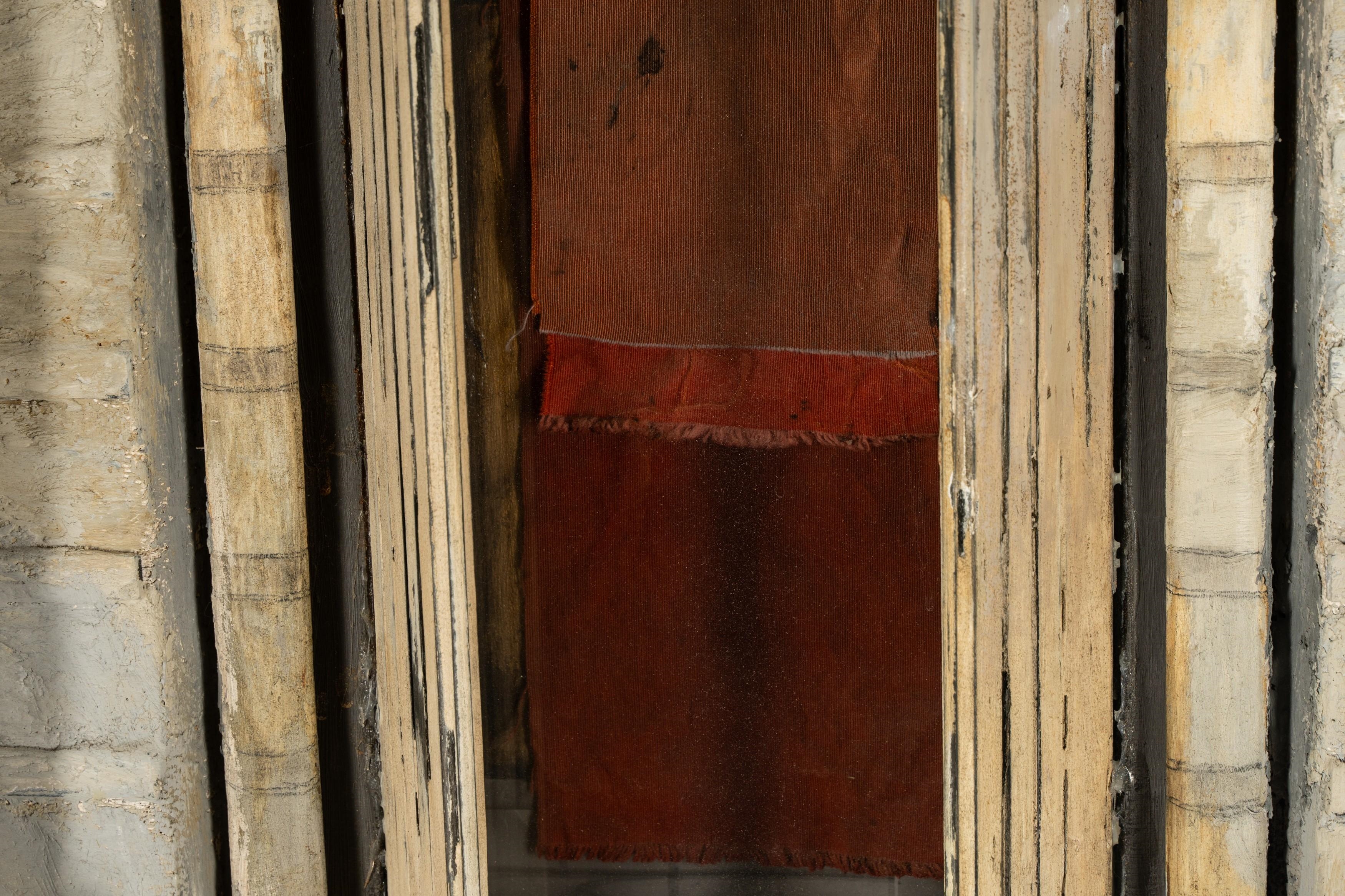 Artwork by Richard Bunkall, : Doorway No. 3, Made of wood, plaster, oil, glass, cloth