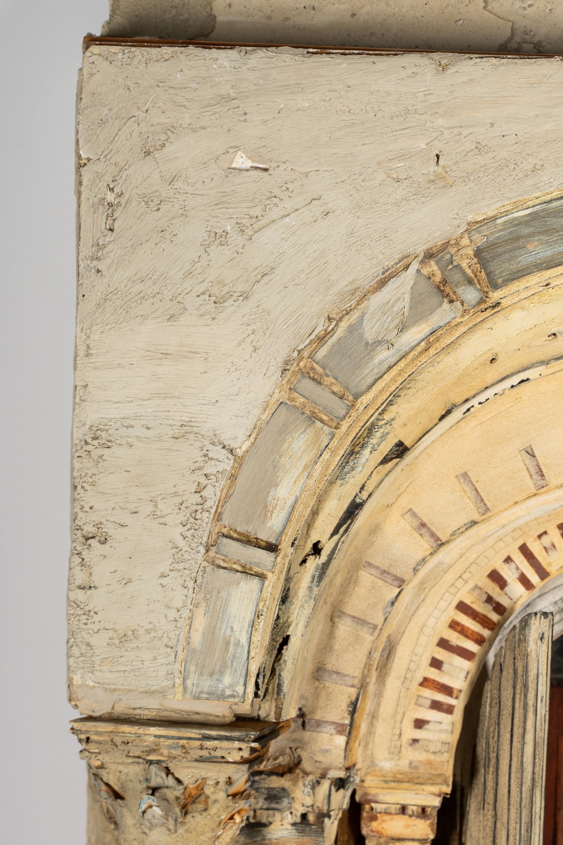 Artwork by Richard Bunkall, : Doorway No. 3, Made of wood, plaster, oil, glass, cloth