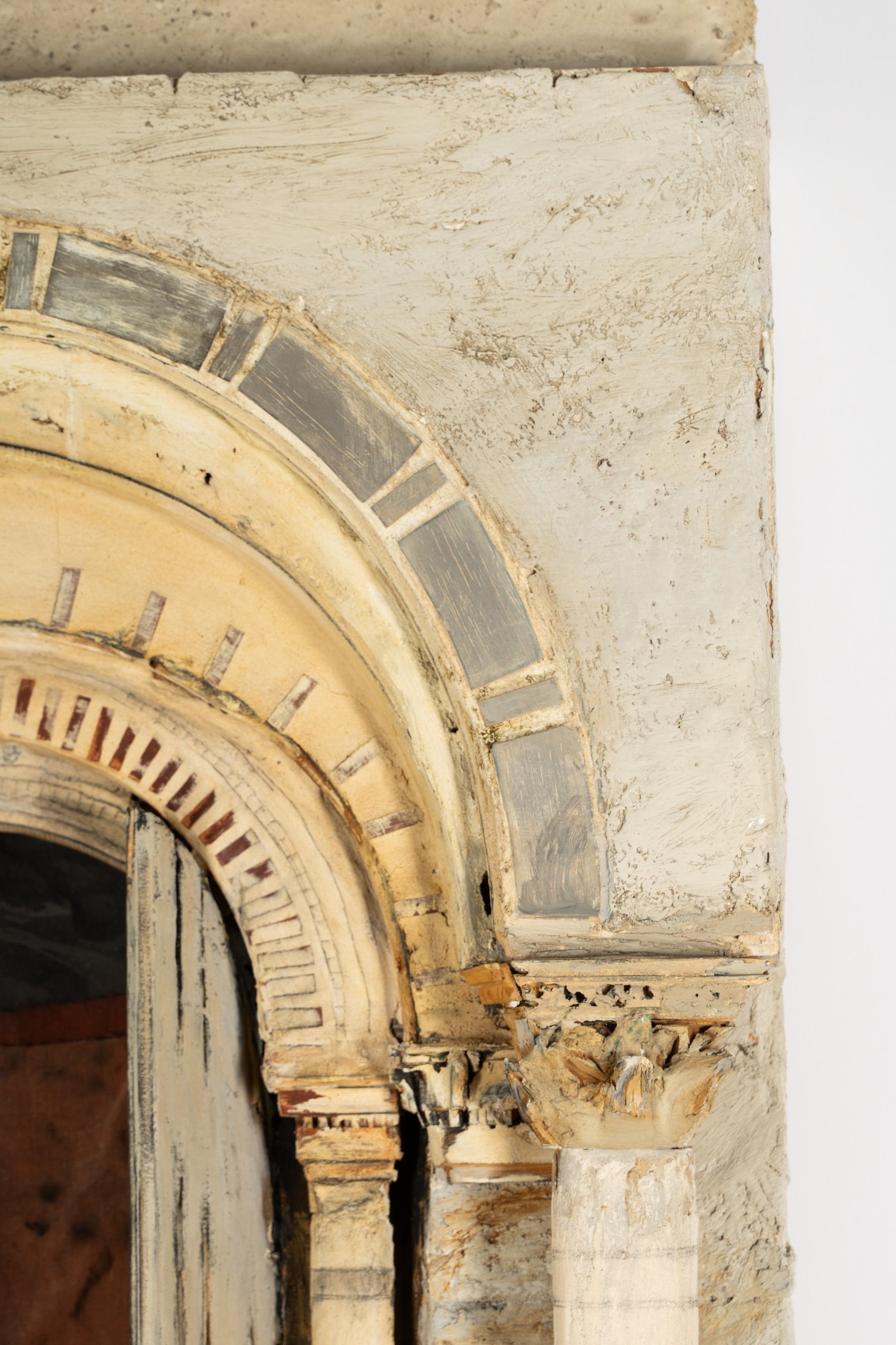 Artwork by Richard Bunkall, : Doorway No. 3, Made of wood, plaster, oil, glass, cloth
