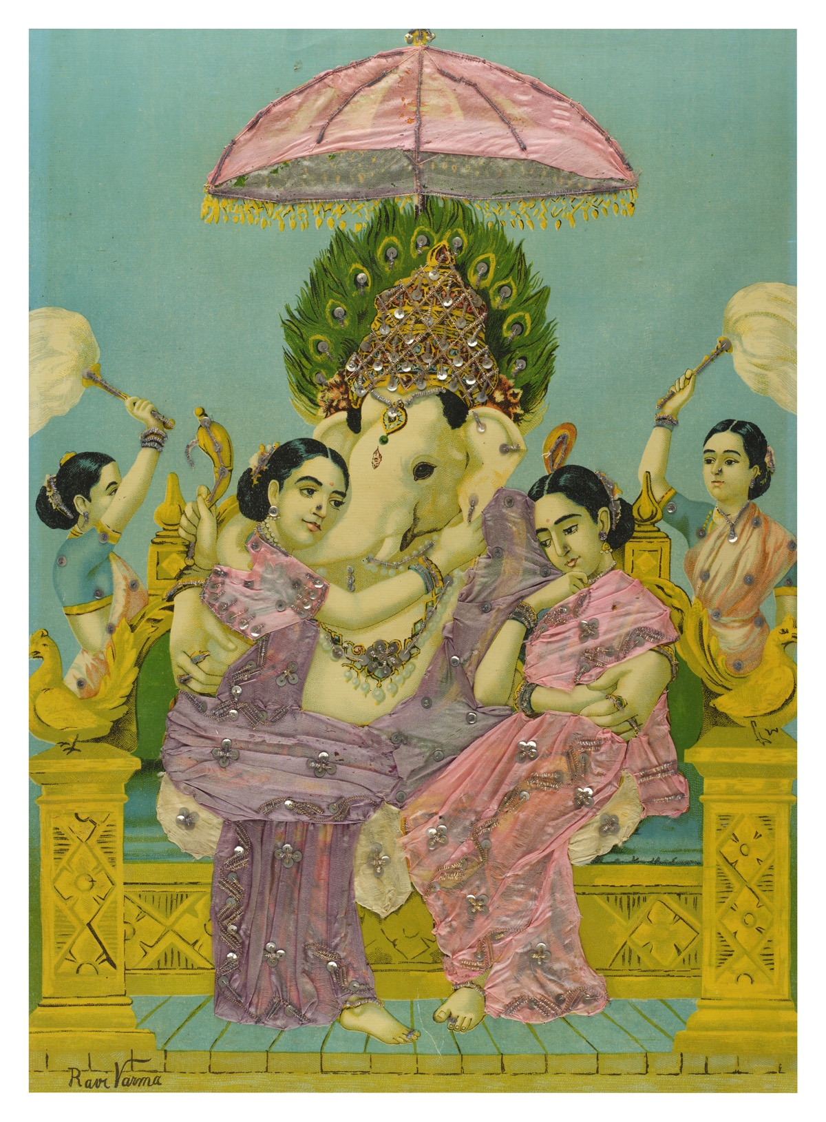 Raja Ravi Varma | UNTITLED (Figures) (c 1930; c 1950) | MutualArt