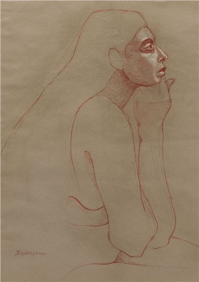 Profile of Woman in Contemplation