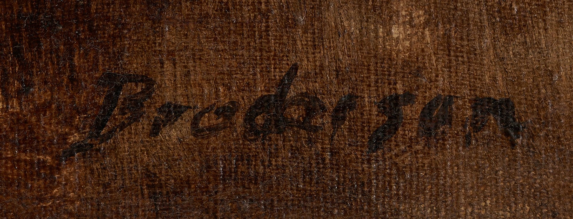 Artwork by Robert Brodersen, Child Seated At Table, Made of oil on canvas