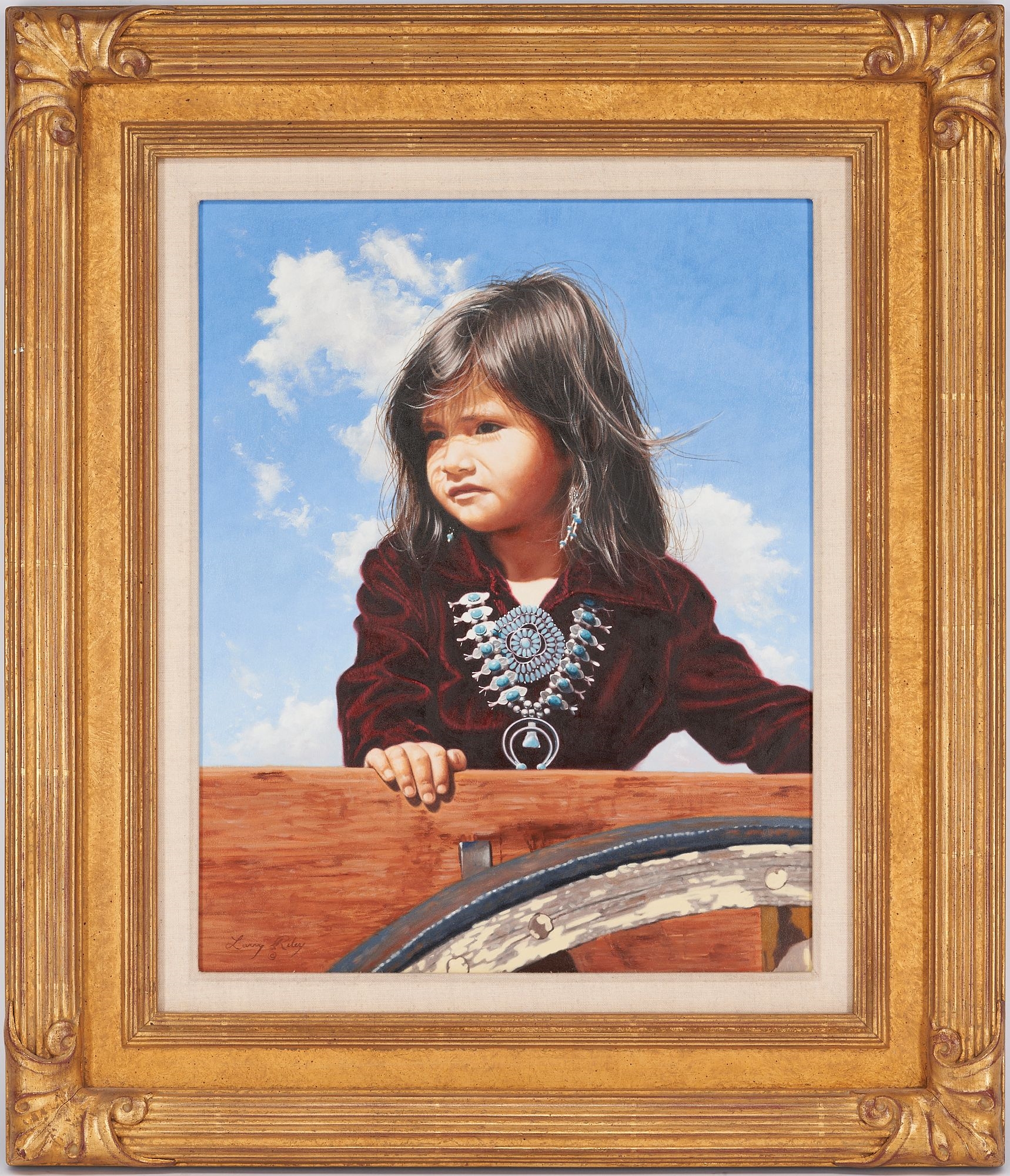 Larry Riley | Navajo girl | MutualArt