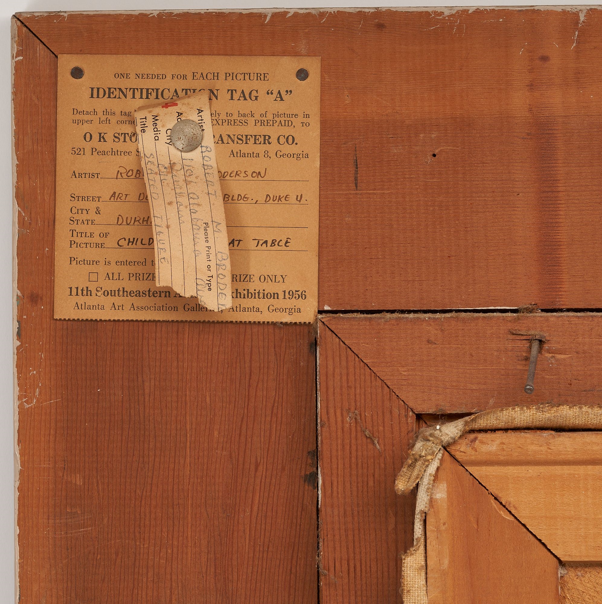 Artwork by Robert Brodersen, Child Seated At Table, Made of oil on canvas