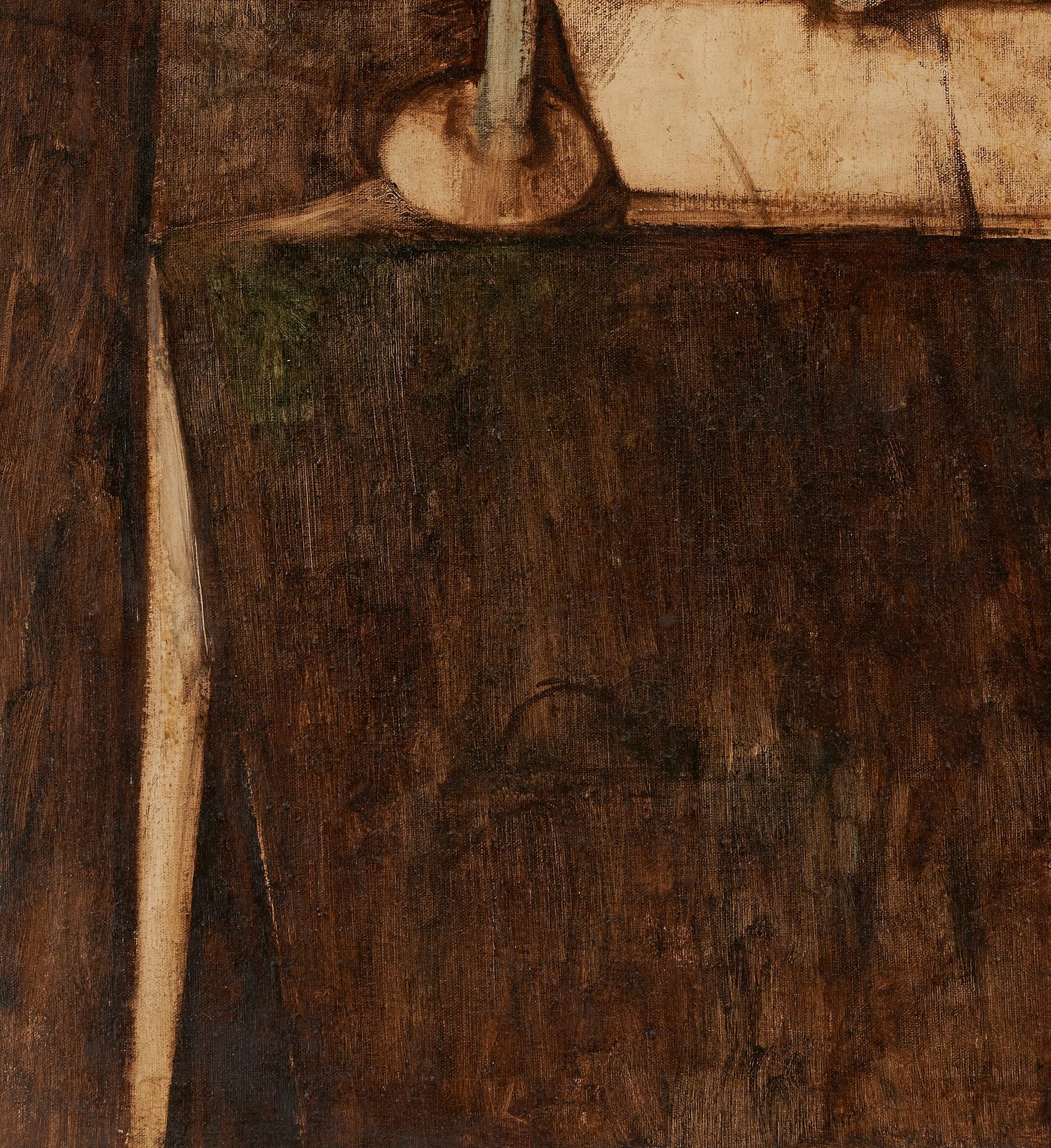 Artwork by Robert Brodersen, Child Seated At Table, Made of oil on canvas