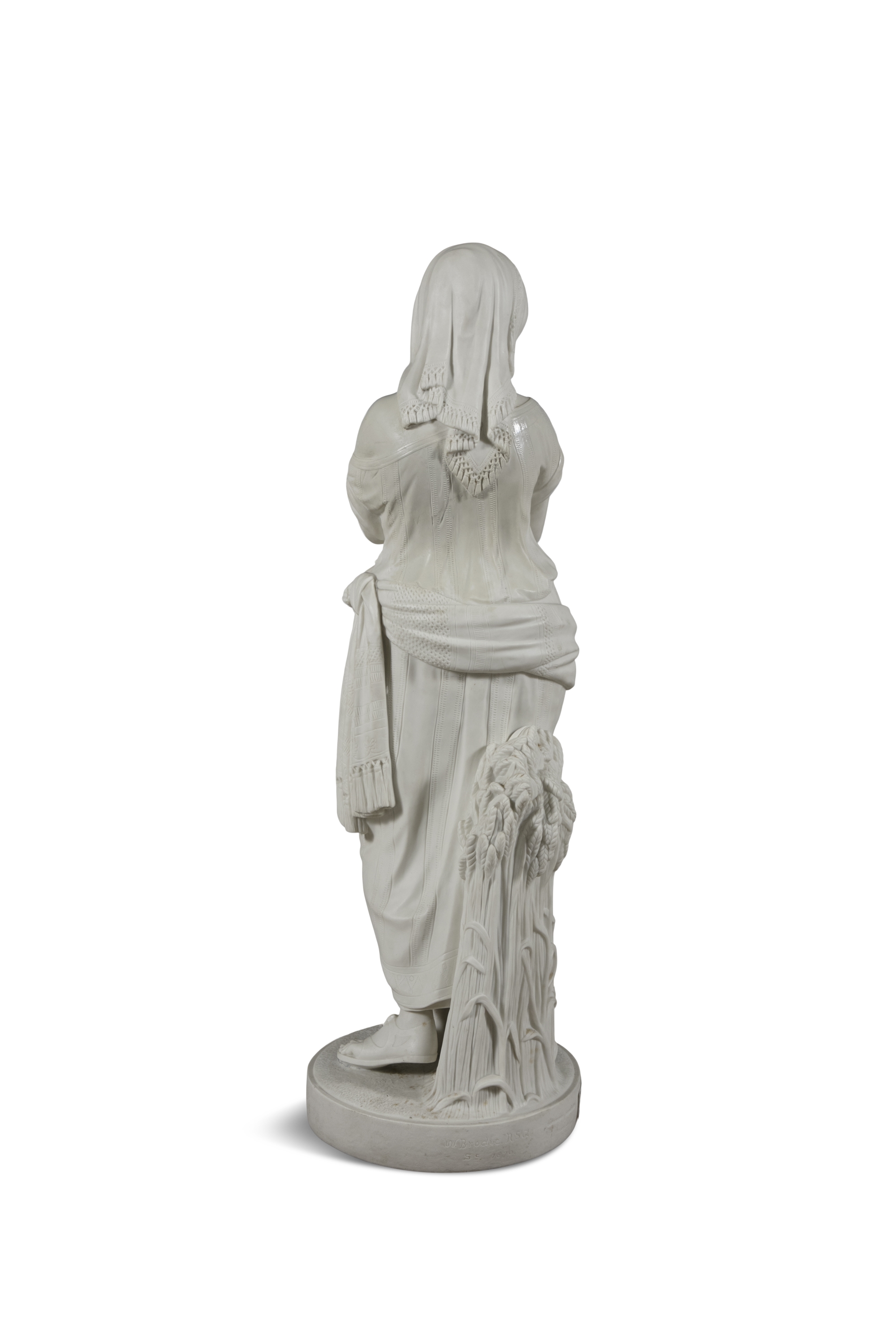 Artwork by W. Brodie, A LARGE COPELAND PARIAN FIGURE OF A YOUNG WOMAN,, Made of COPELAND PARIAN