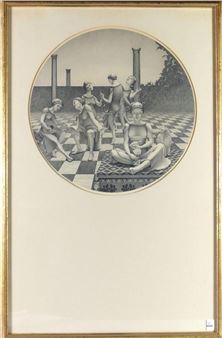 Study for a painting The Celebrant - Judith Lansing