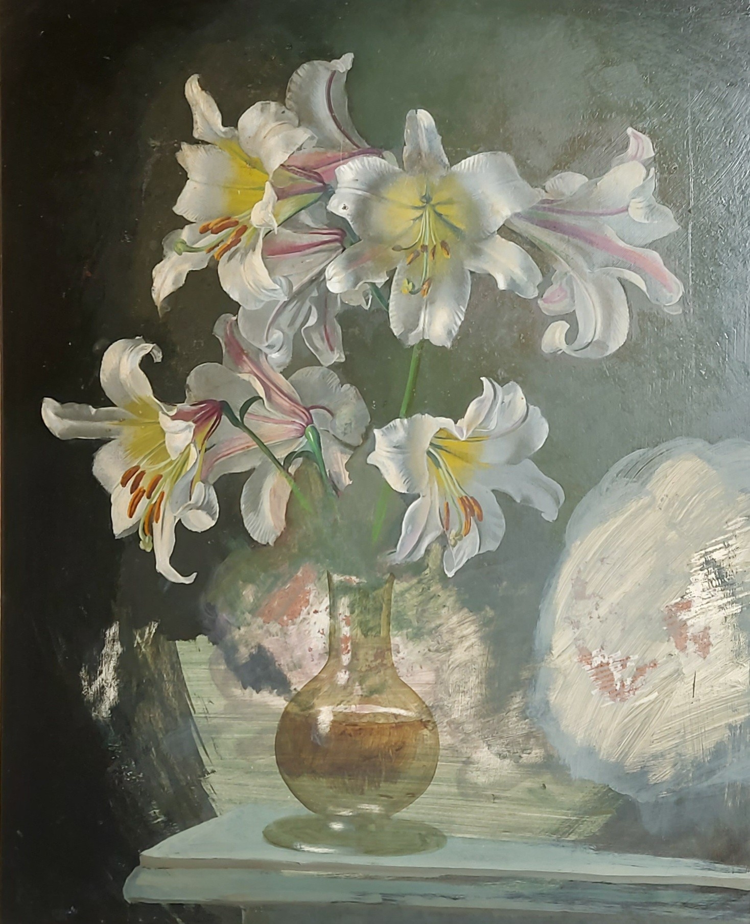 Gerald Cooper | still life with a and lilies upon a table, | MutualArt