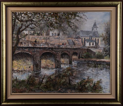 Saarbrücken: Blick auf die Alte Brücke - Otto Harlos