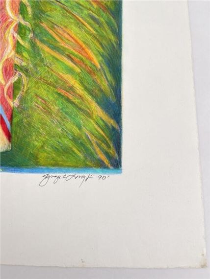 George Longfish | George Longfish Monotype Colored Pencil | MutualArt