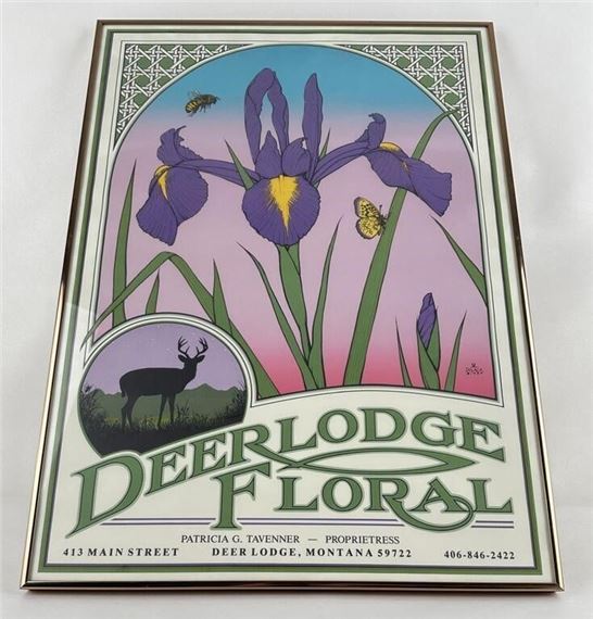 Deer Lodge Floral Montana by Monte Dolack