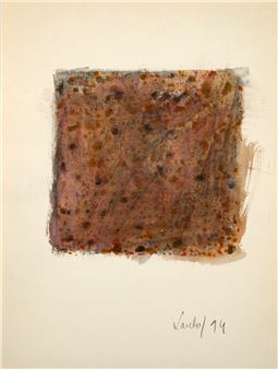 Screen print folder: Brown Composition - Laszlo Milasovszky