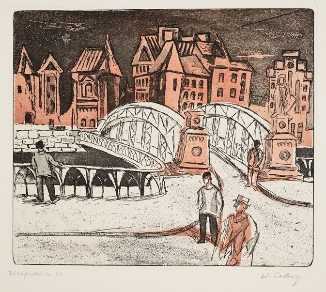 Willy Colberg | Zirkusplatz;Freihafenelbbrücke Speicherstadt Hamburg ...