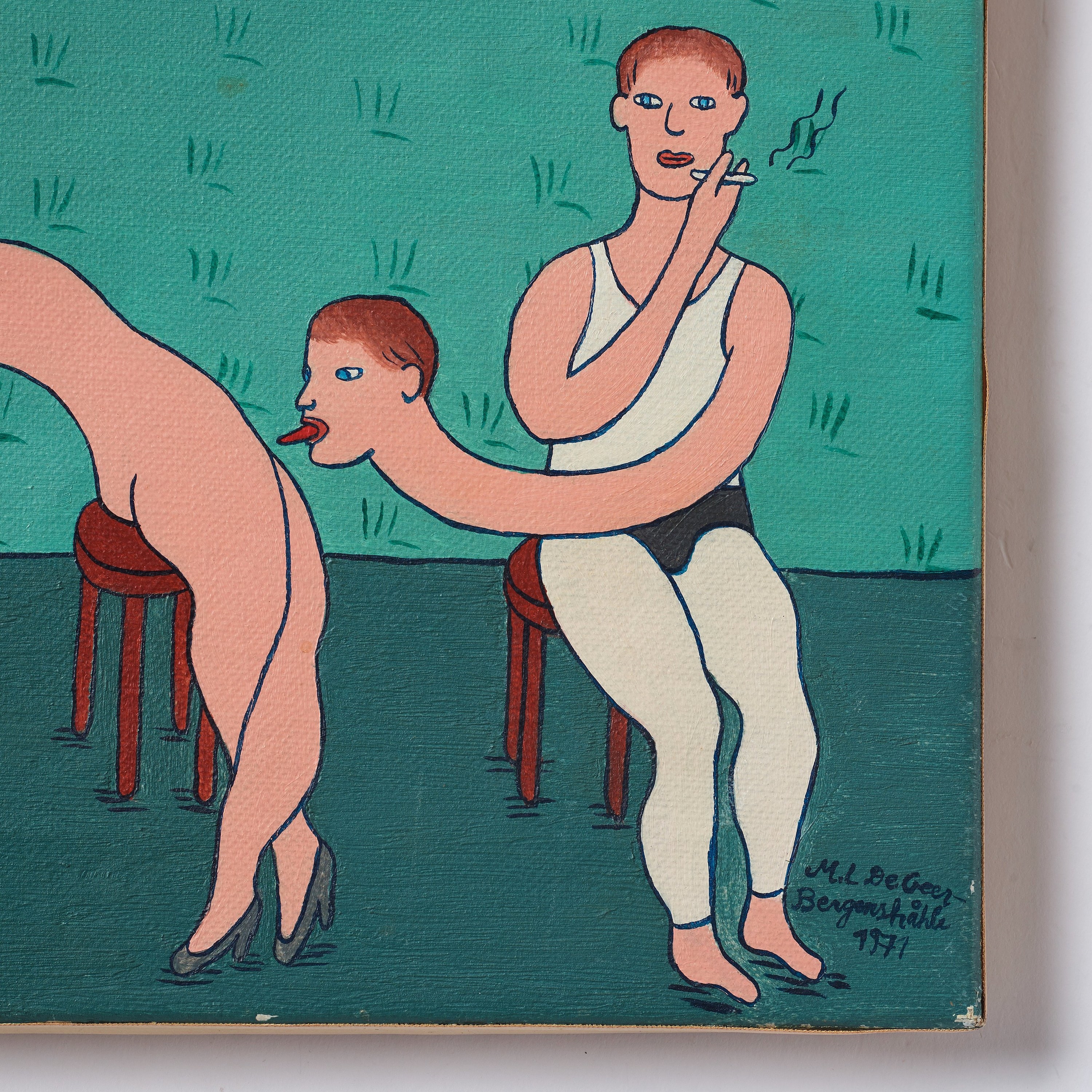 Artwork by Marie-Louise Ekman, Untitled, Made of Oil on canvas