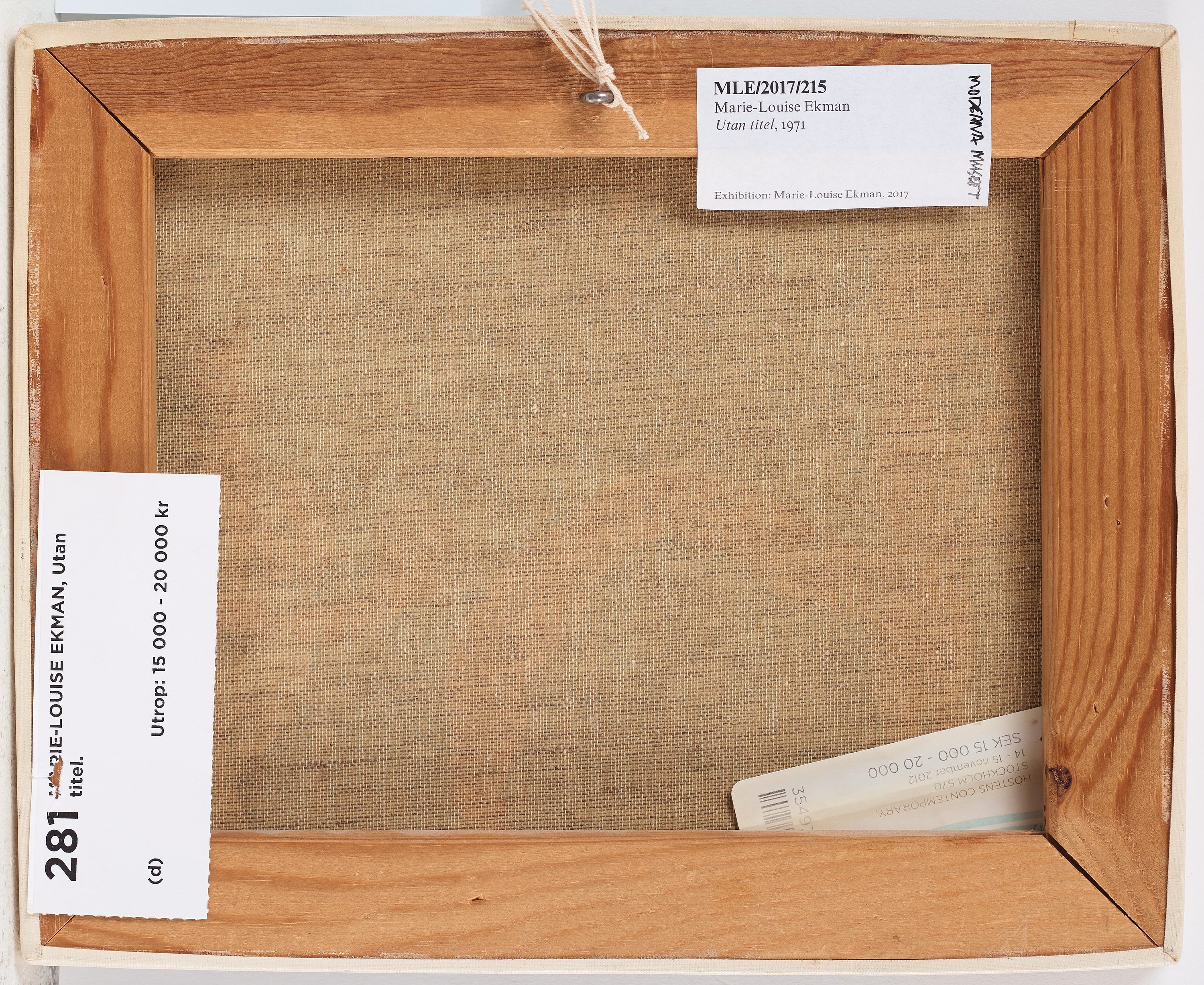 Artwork by Marie-Louise Ekman, Untitled, Made of Oil on canvas