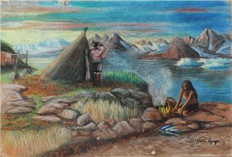 Scenery from Greenland - Hans Lynge