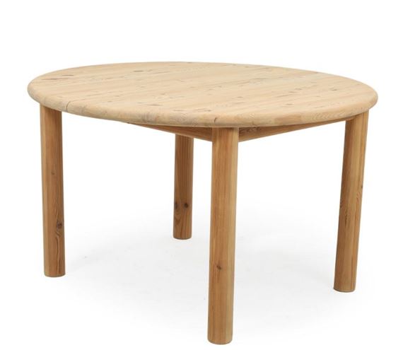 Rainer Daumiller | Circular dining table of solid pine with extension ...
