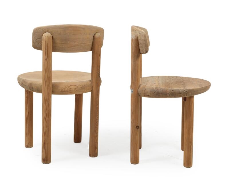 Rainer Daumiller | Circular dining table of solid pine with extension ...