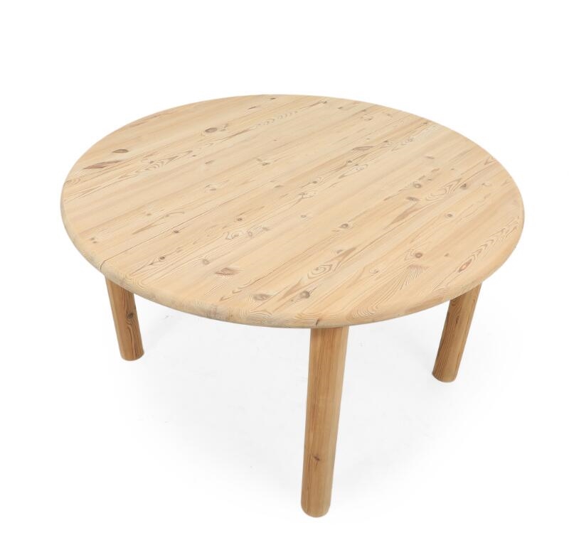Rainer Daumiller | Circular dining table of solid pine with extension ...