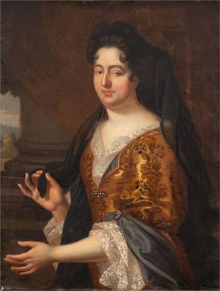 French School, 17th Century | Portrait of a woman of quality with a ...