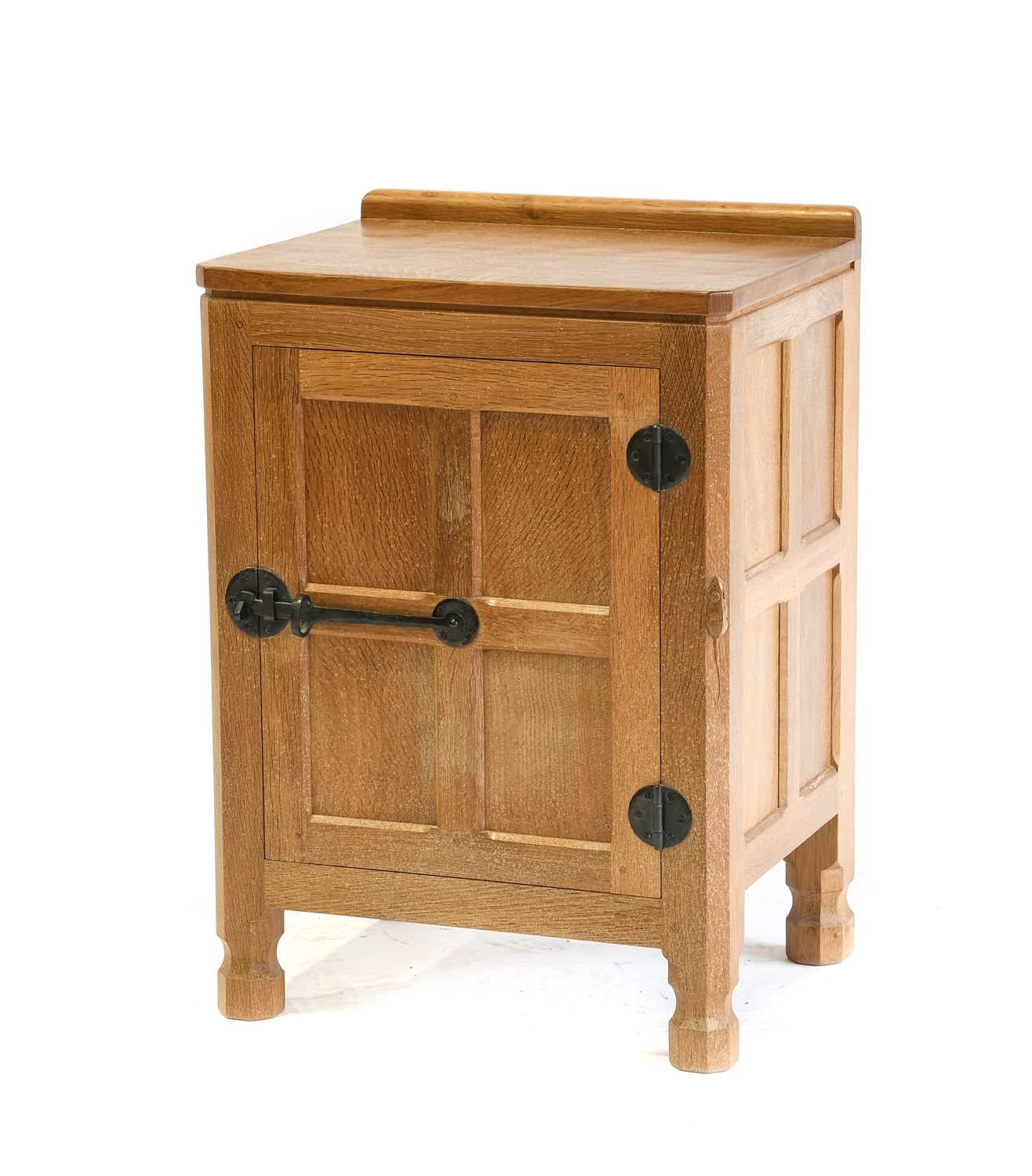 Robert Thompson An English Oak Panelled Bedside Cupboard MutualArt