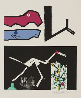 flying ancient bird from LANDING by Genichiro Inokuma, 1990