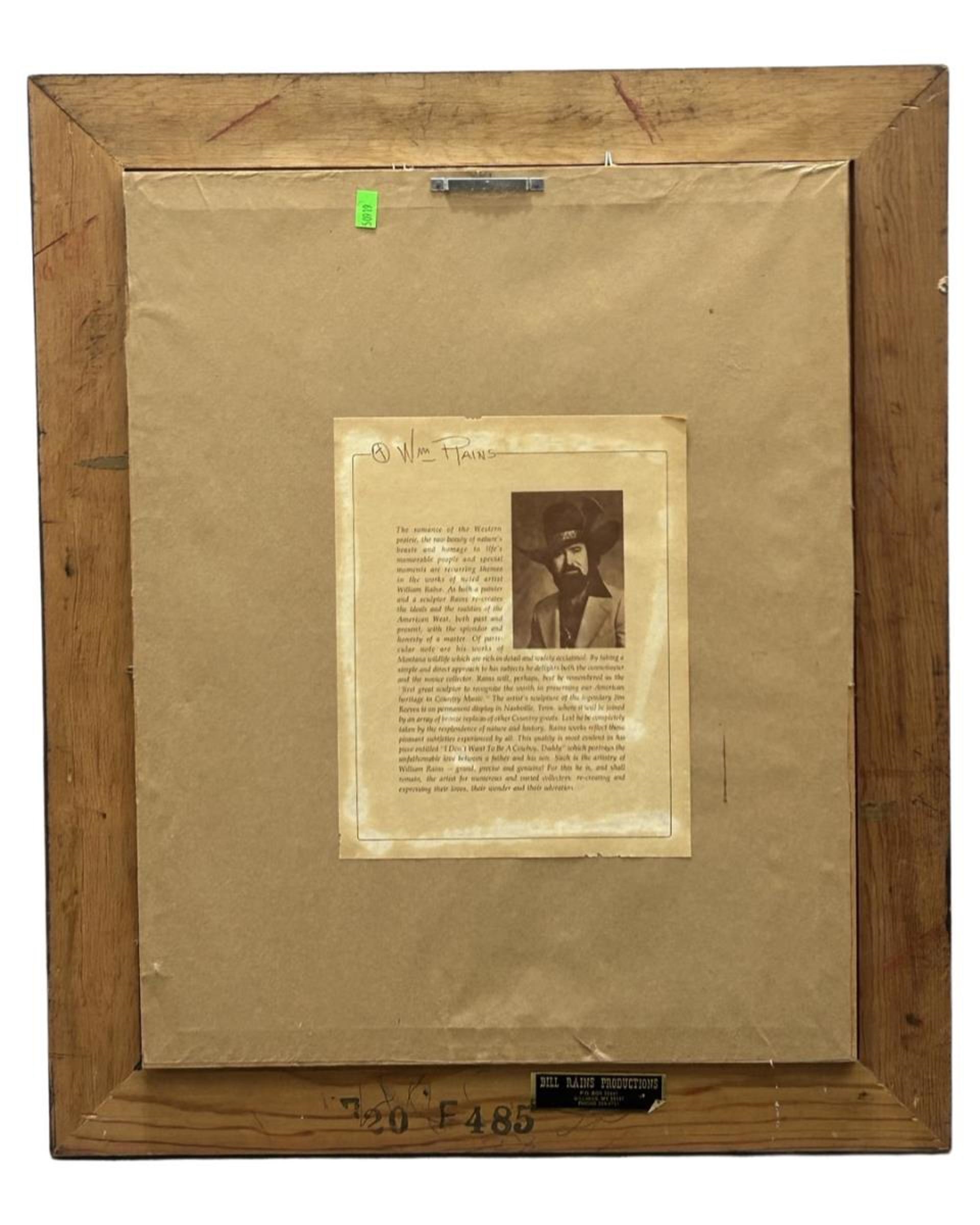 William Rains | Buffalo Print | MutualArt
