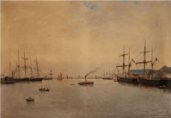 Bassin Carnot à Calais - Charles Emile CANET