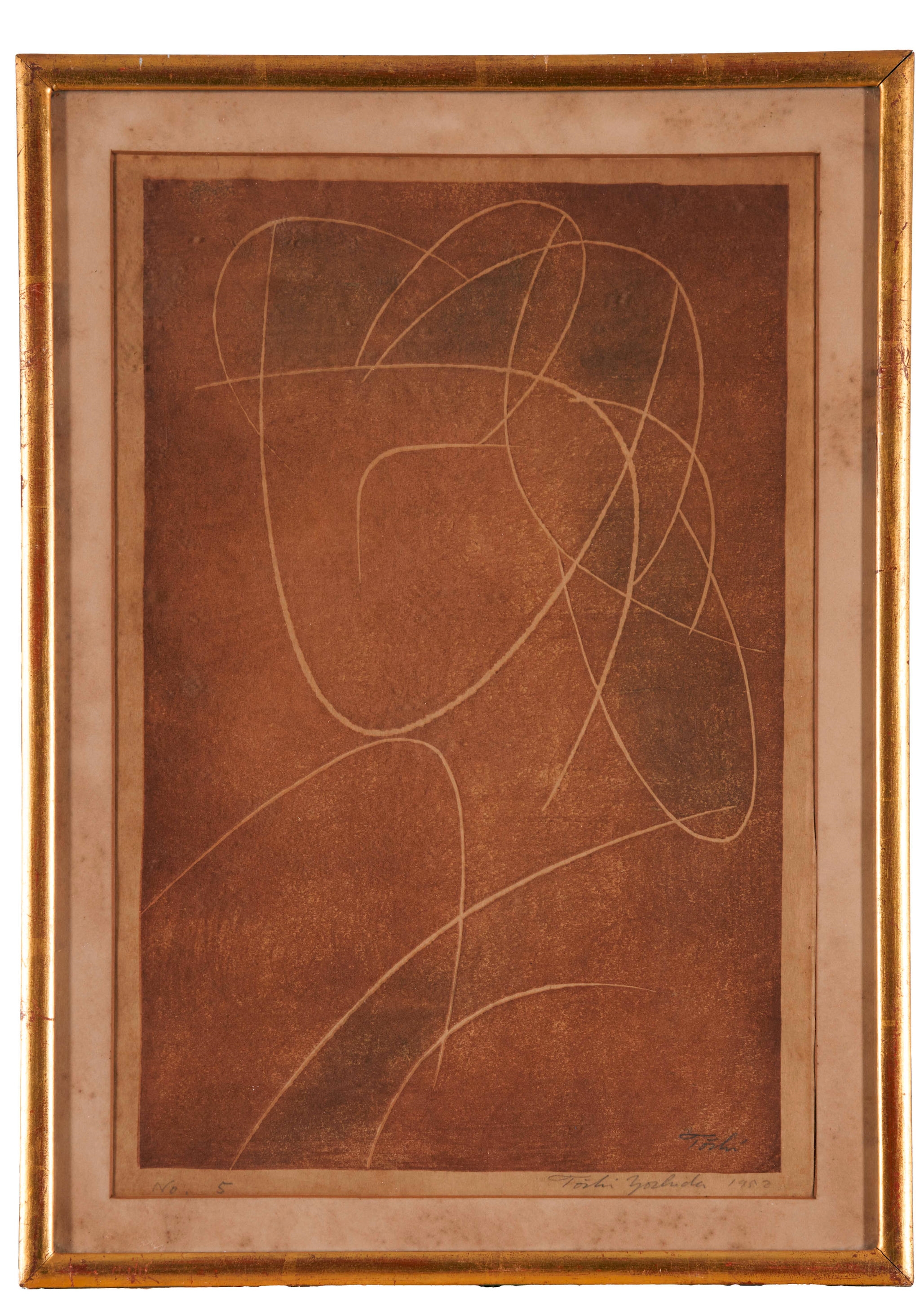 Artwork by Toshi Yoshida, FIVE WOODBLOCK PRINTS, Made of WOODBLOCK PRINTS