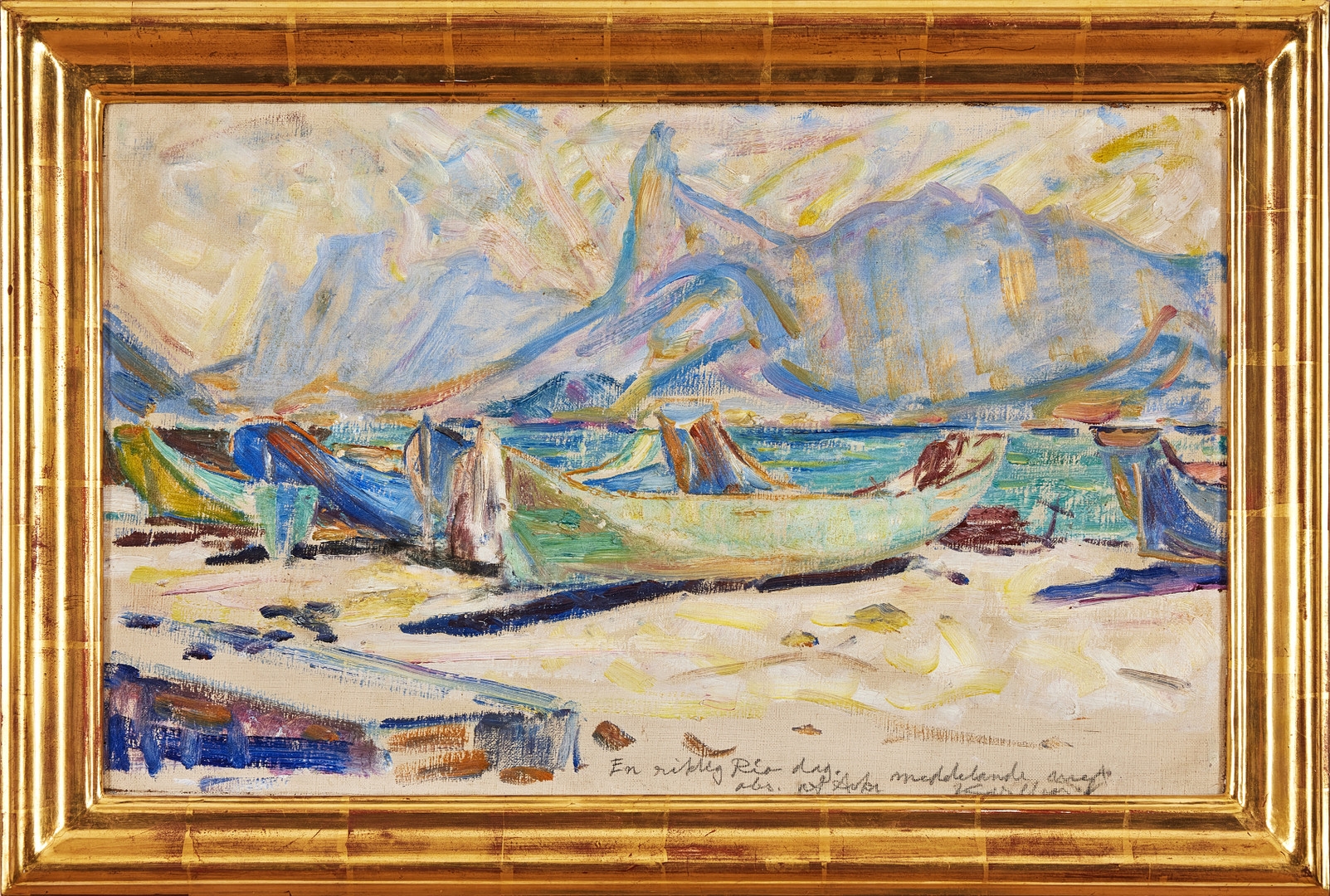 J.A.G. Acke | A real Rio day / Boats on the beach | MutualArt