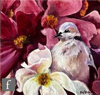 Dove amongst flowers - Neidre Laubscher