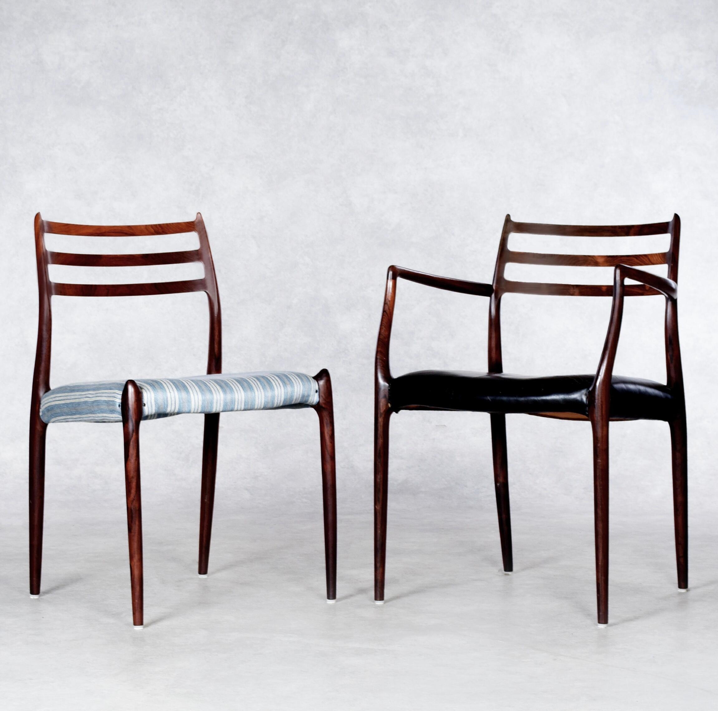Artwork by Svante Skogh, Furniture group Jakaranda Denmark from the 1960s (13 parts), Made of black leather upholstery