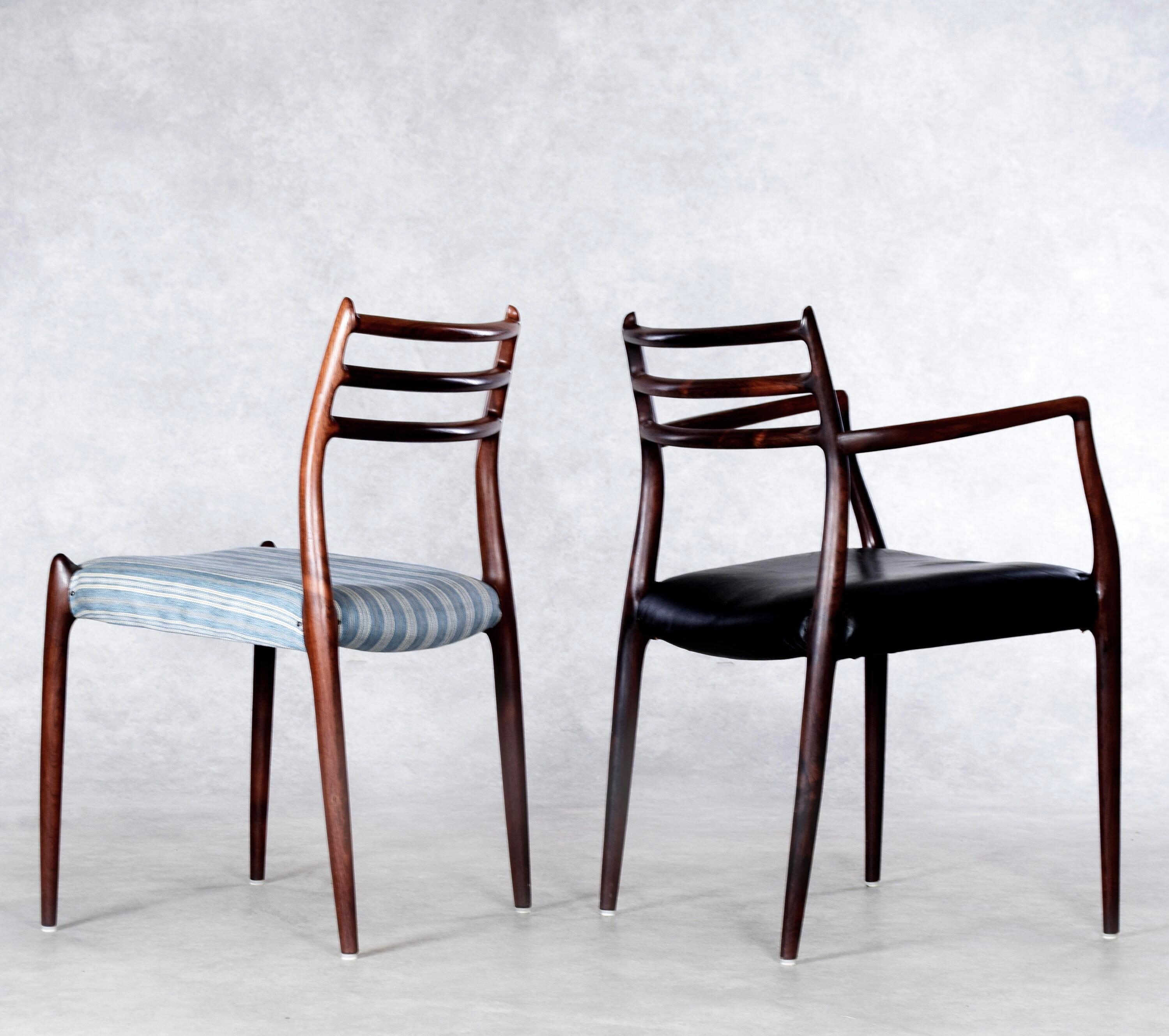 Artwork by Svante Skogh, Furniture group Jakaranda Denmark from the 1960s (13 parts), Made of black leather upholstery