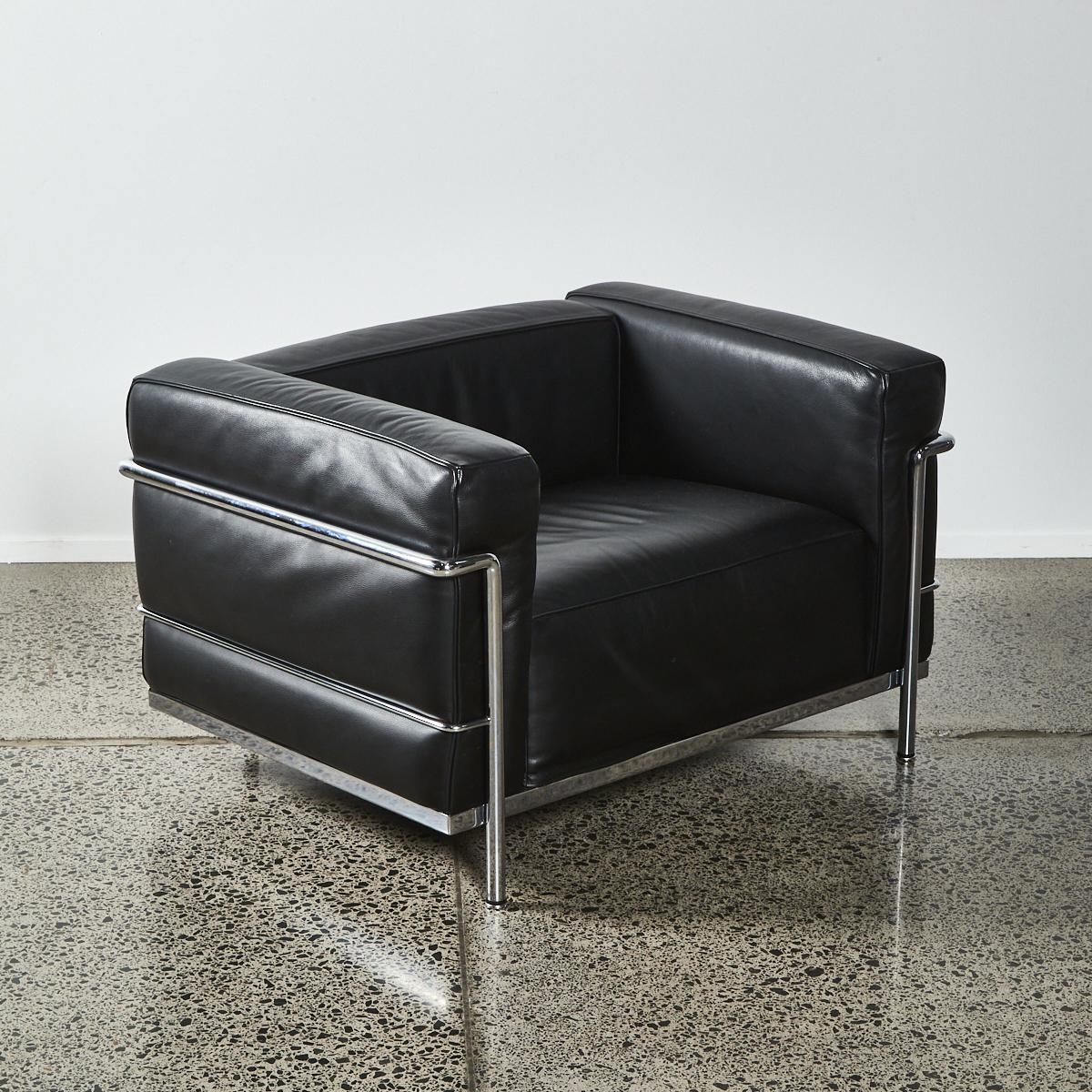 Lot - LE CORBUSIER AND CHARLOTTE PERRIAND LC3 ARMCHAIR