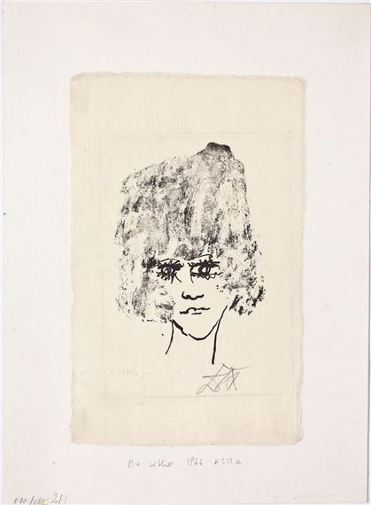 Mädchenkopf (en face)