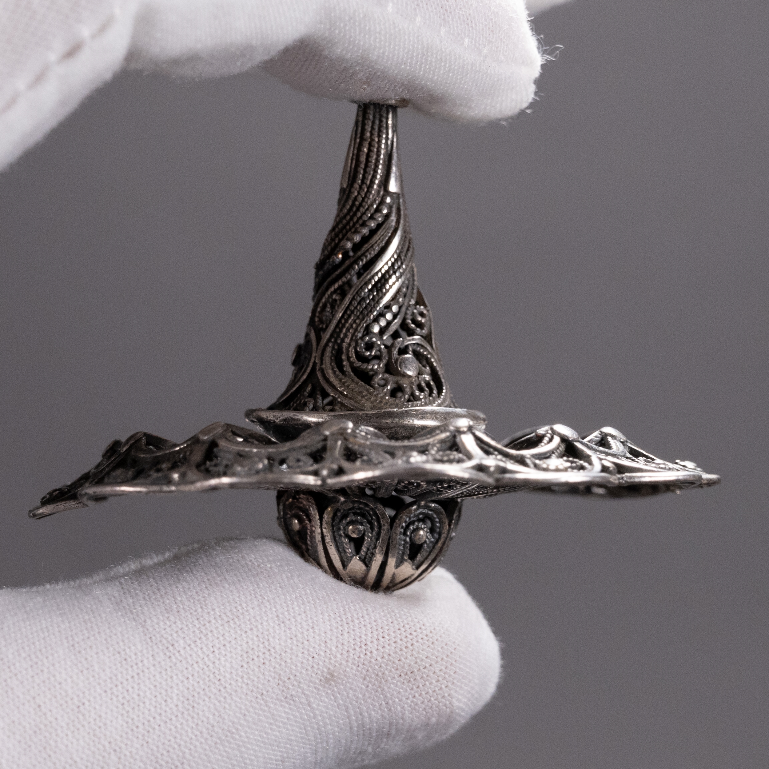 Bezalel school, 20th century | Judaica Sterling Silver Bezalel Dreidel ...