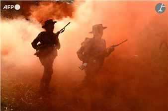 Female commandos from the Indian border security forces during a training exercise at Kharkan camp. Hoshiarpur - Shammi Mehra