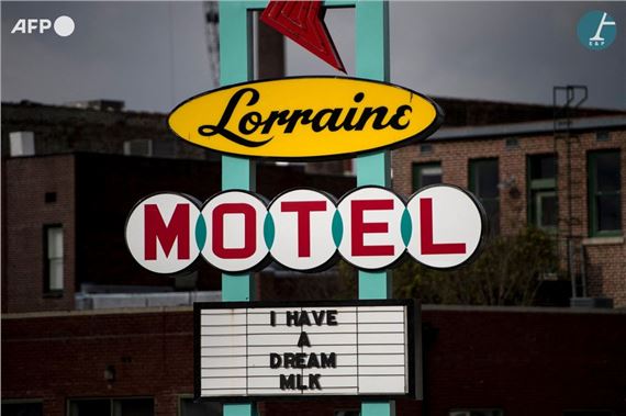 Sign at the Lorraine Motel, where Martin Luther King Jr. was assassinated. by Brendan Smialowski