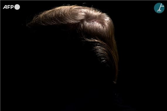 Donald Trump at a press conference with Romanian President Klaus Iohannis in the White House Rose Garden by Brendan Smialowski