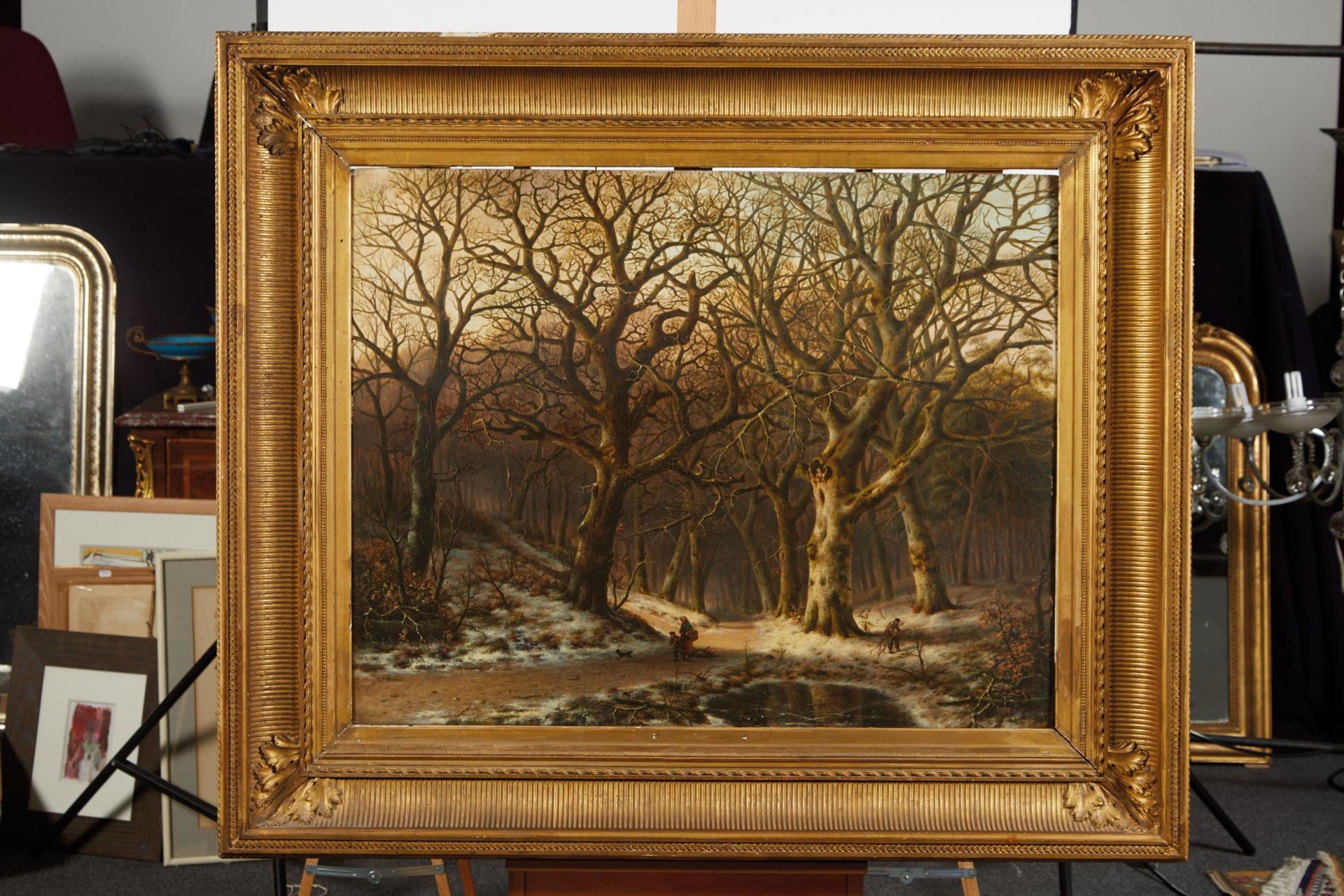 Everardus Benedictus Gregorius Pagano Mirani | Bois en hiver (1840 ...