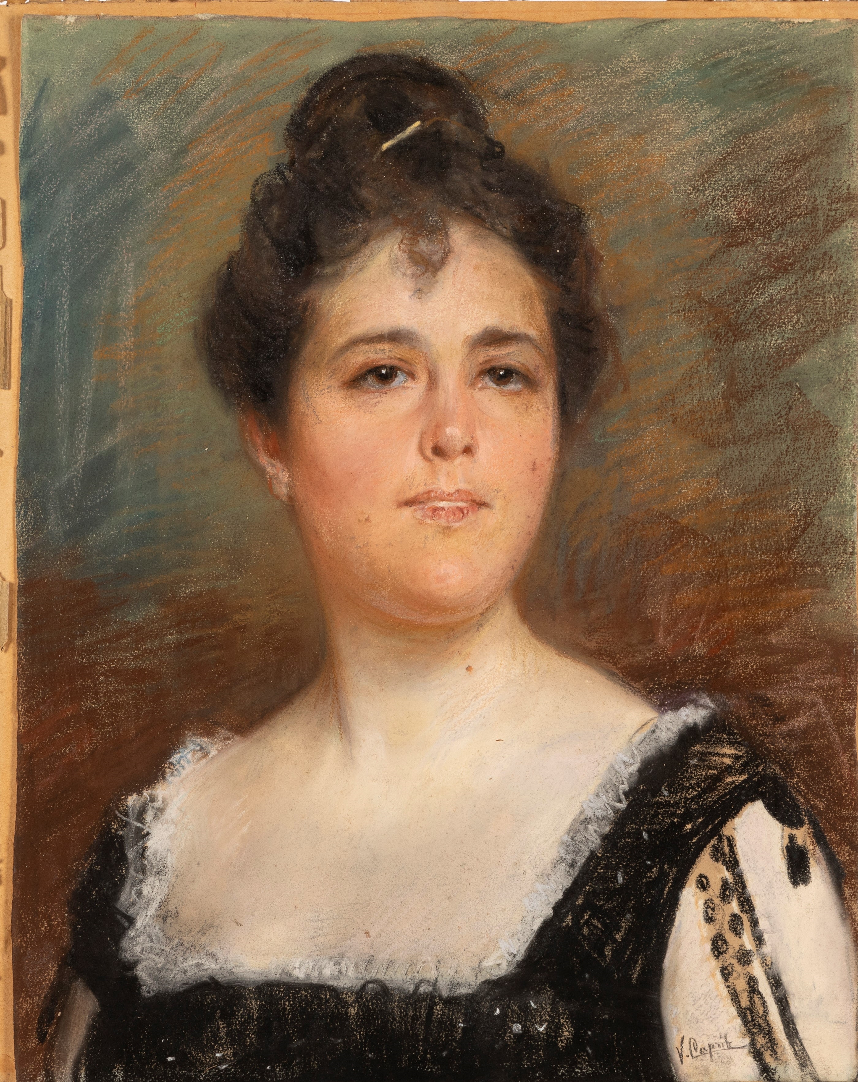 Vincenzo Caprile | Study for the portrait of Mrs. Giuseppina Mayer of ...